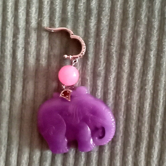 BURMESE PINK JADE, MULTI GEM ELEPHANT ENHANCER BEAD NECKLACE - Picture 2 of 5